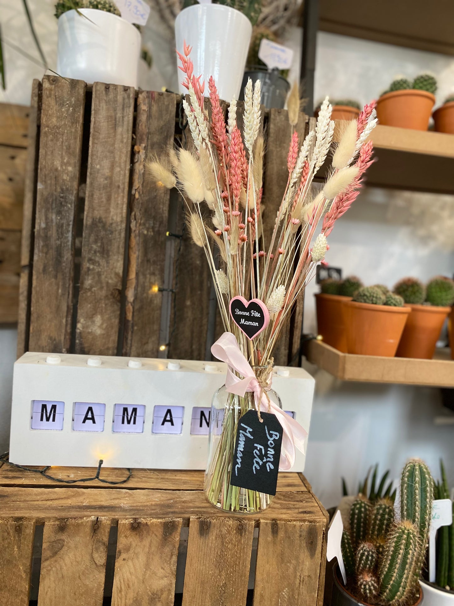 Composition fleurs séchées