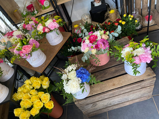 Boîte fleurie la star de l’atelier