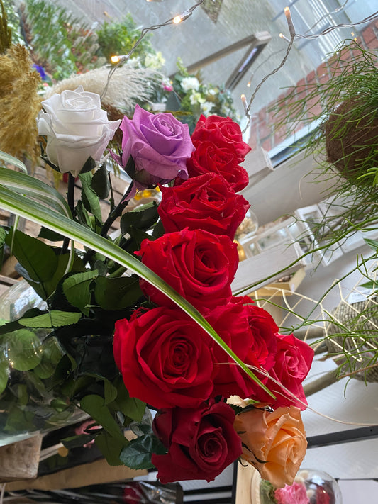 Rose éternelle sur tige